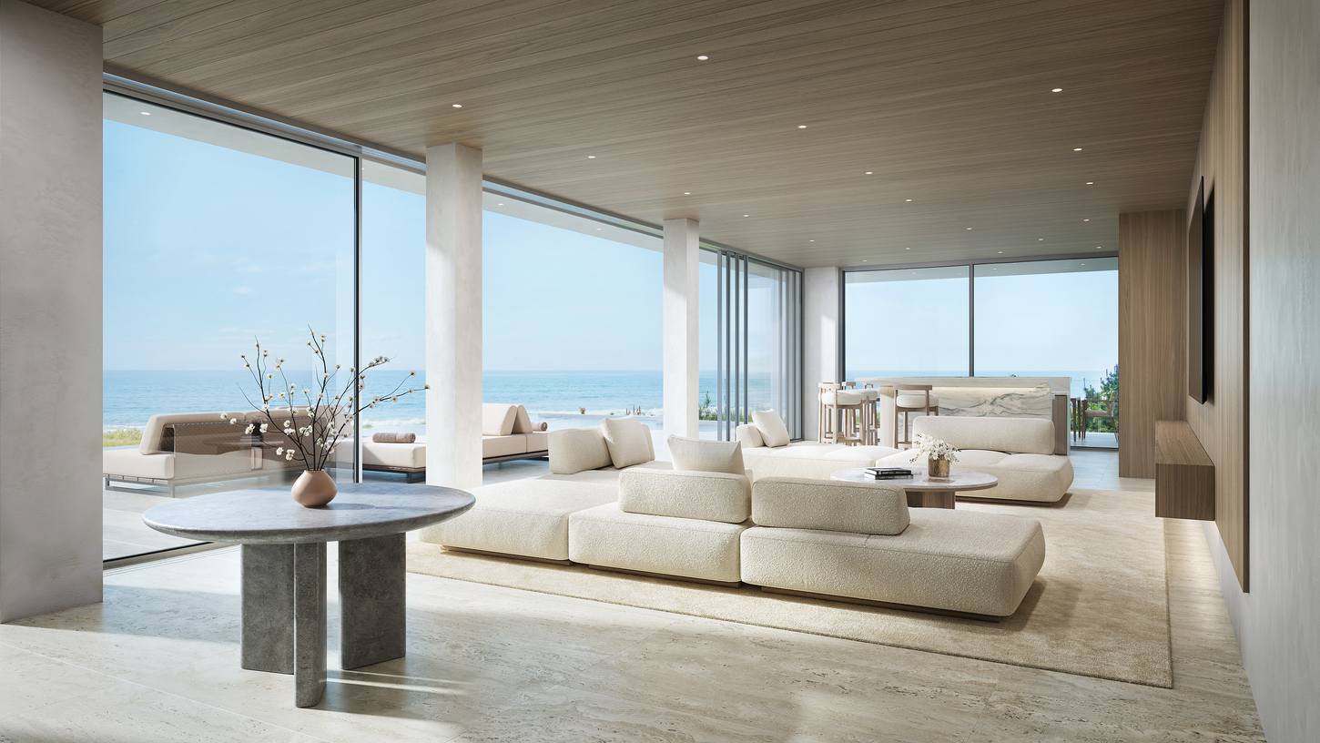 Lounge and ocean